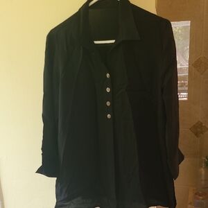 Elegant Black Women's Top